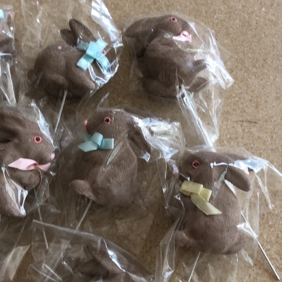 12. NWT Baby shower/ Easter bunny picks decorations - Picture 16 of 16